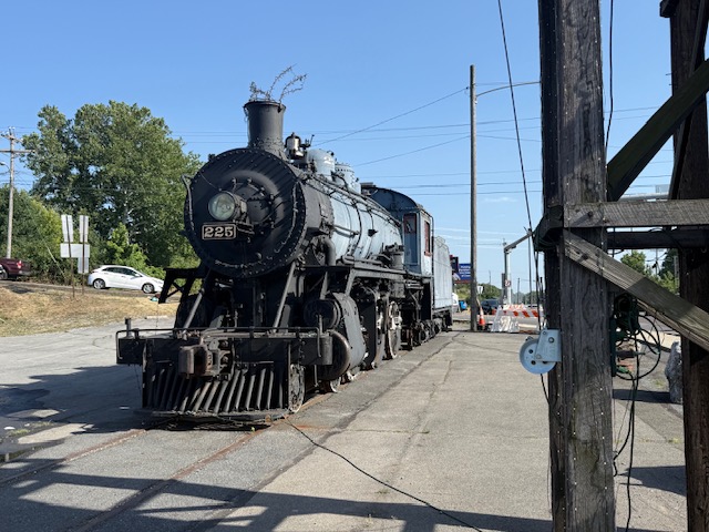 A reading locomotive along route 61