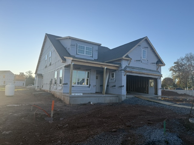 New house under construction in Phase 1 of Scottish Hollow near Birdsboro Pennsylvania.